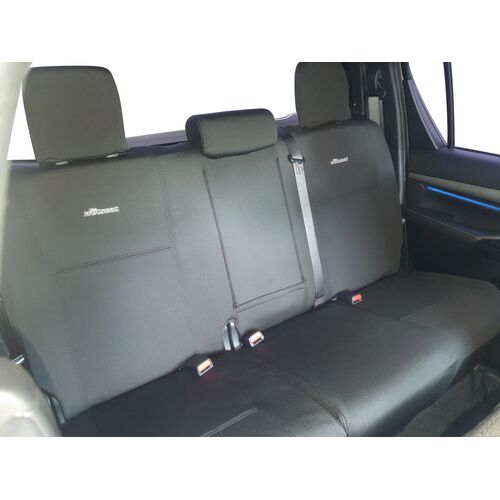 Toyota Hilux N80 (09/2015-Current) Workmate Dual Cab Ute Wetseat Neoprene Seat Covers (2nd row)