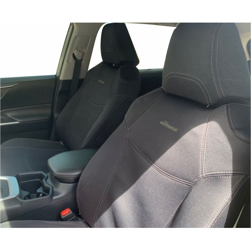 BUNDLE TOYOTA RAV4 HYBRID GX/GXL/Cruiser (10/2023-Current) in Black Neoprene with Charcoal Stitching