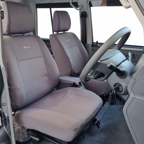 BUNDLE TOYOTA LANDCRUISER 79 Series GXL Dual Cab in Grey Neoprene with Charcoal Stitching
