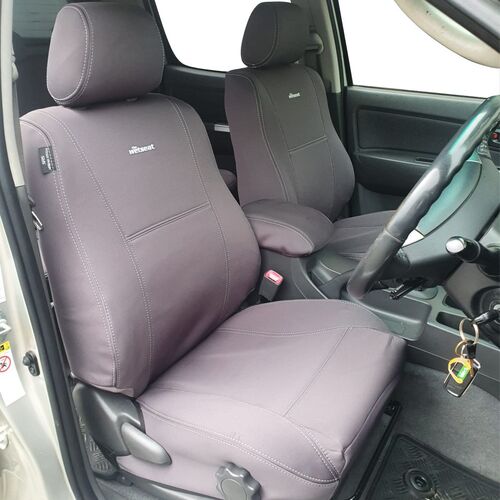 Toyota Hilux N70 (09/2009-07/2015) SR (with SRS Airbags) Dual Cab Ute Wetseat Neoprene Seat Covers (Front)